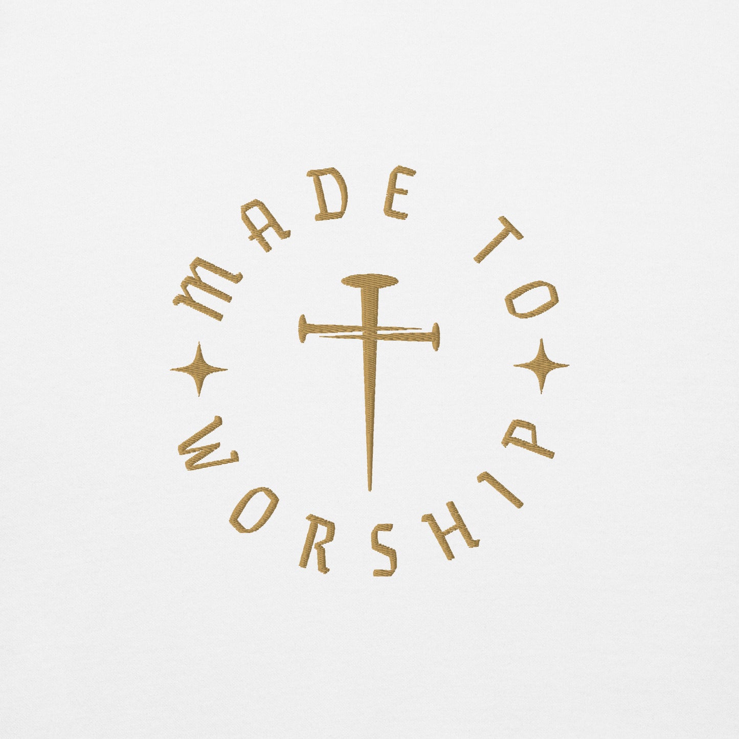 Made to Worship Hoodie | Gold Embroidery Edition
