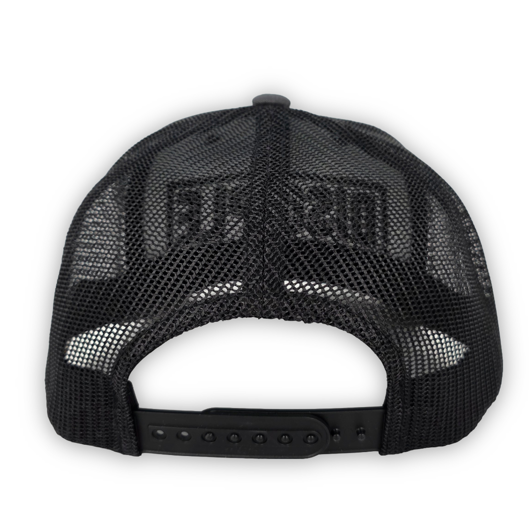 Disciple 3D Puff Embroidered Trucker Hat | Charcoal & Black