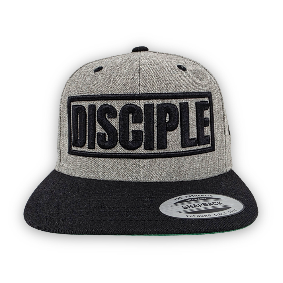 Disciple 3D Puff Embroidered Snapback | Black & Gray Edition