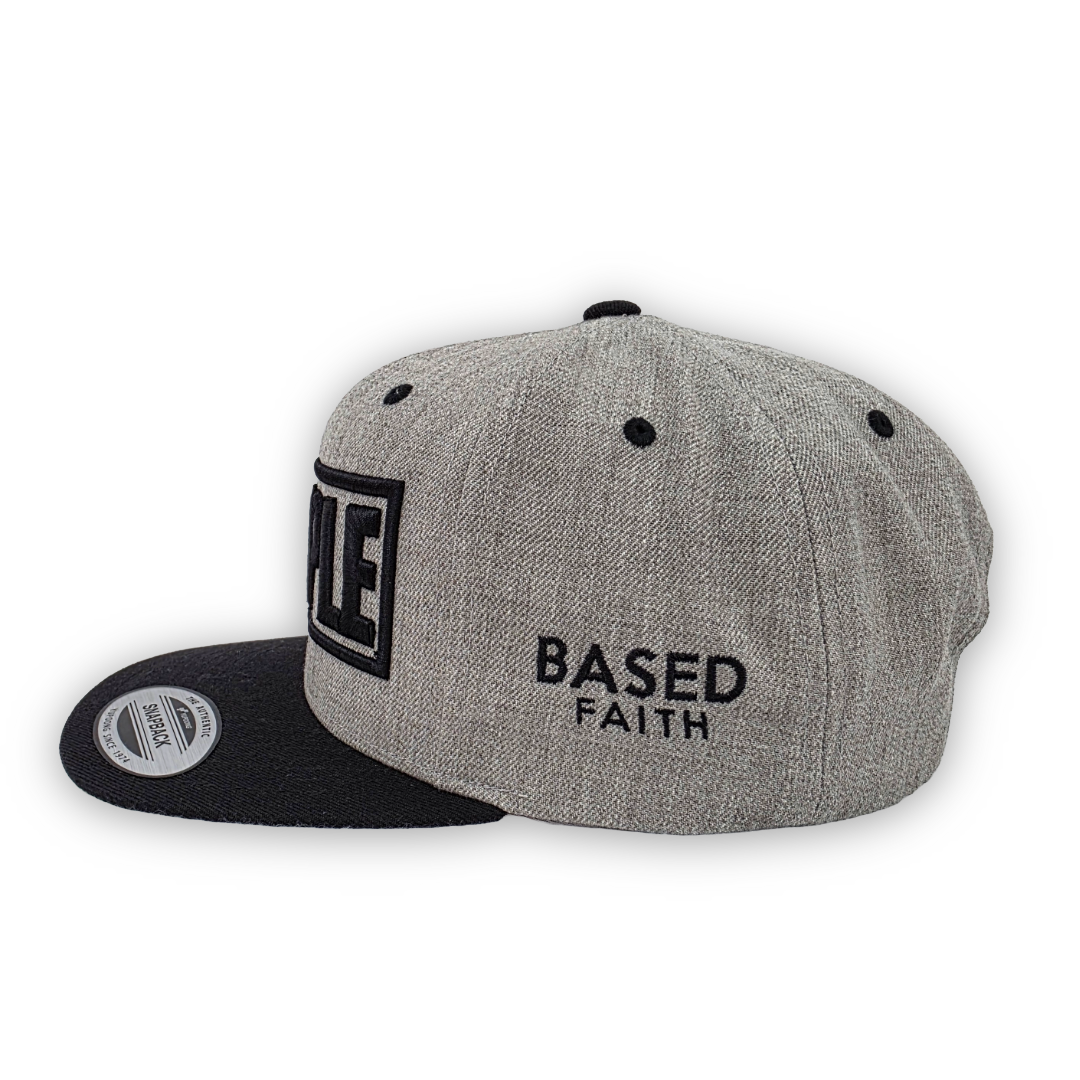 Disciple 3D Puff Embroidered Snapback | Black & Gray Edition