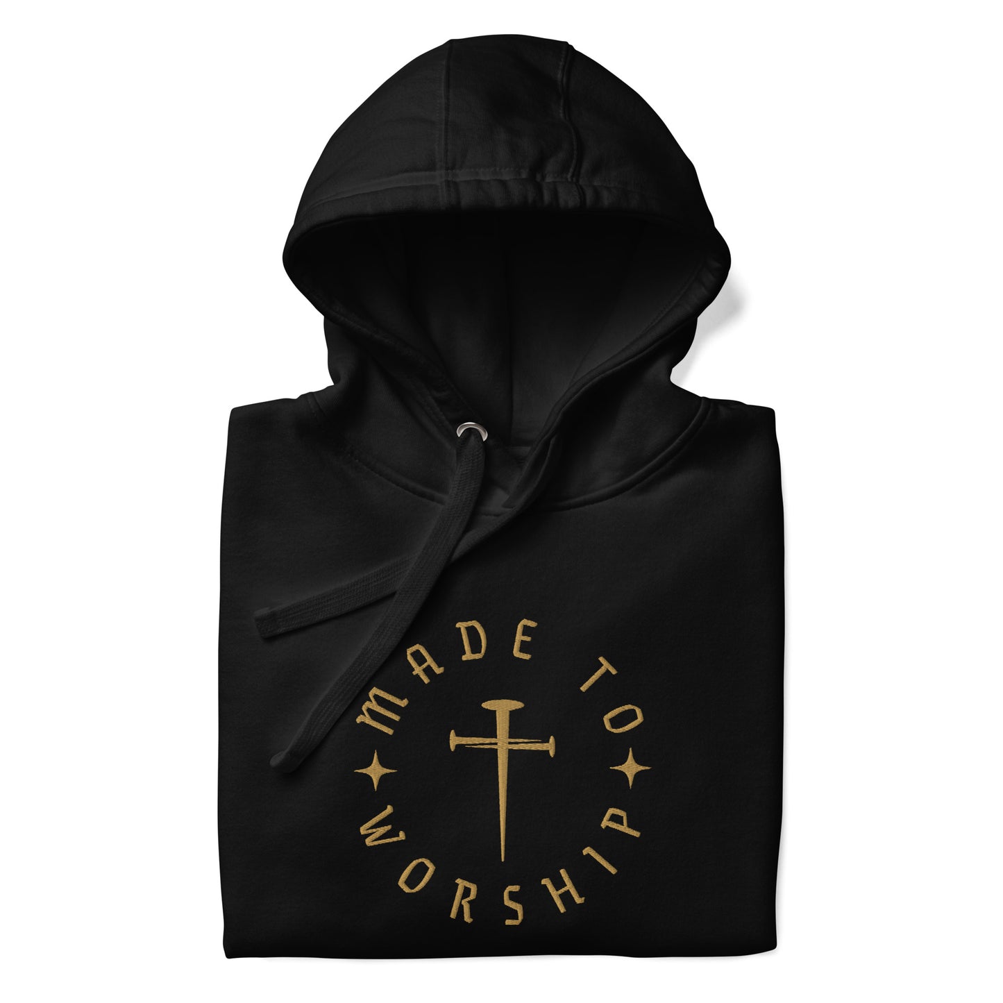 Made to Worship Hoodie | Gold Embroidery Edition