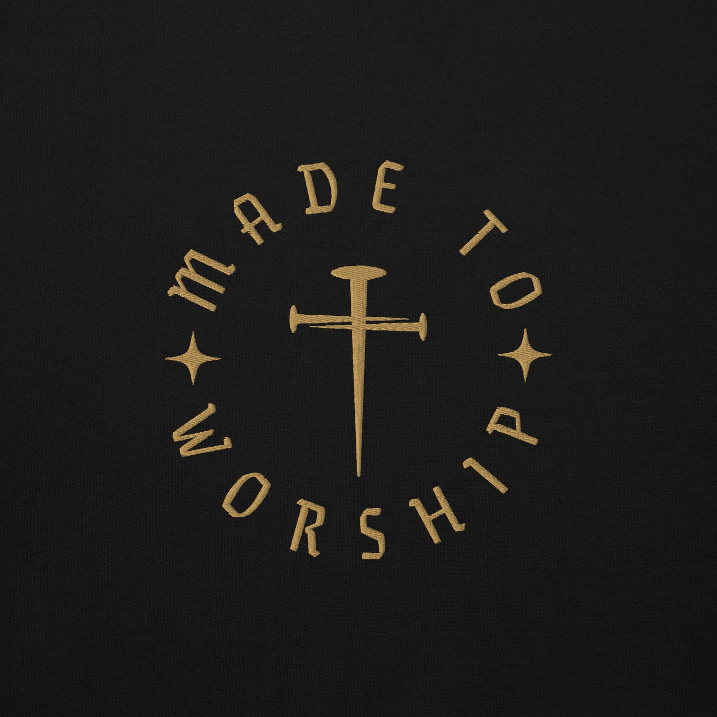 Made to Worship Hoodie | Gold Embroidery Edition