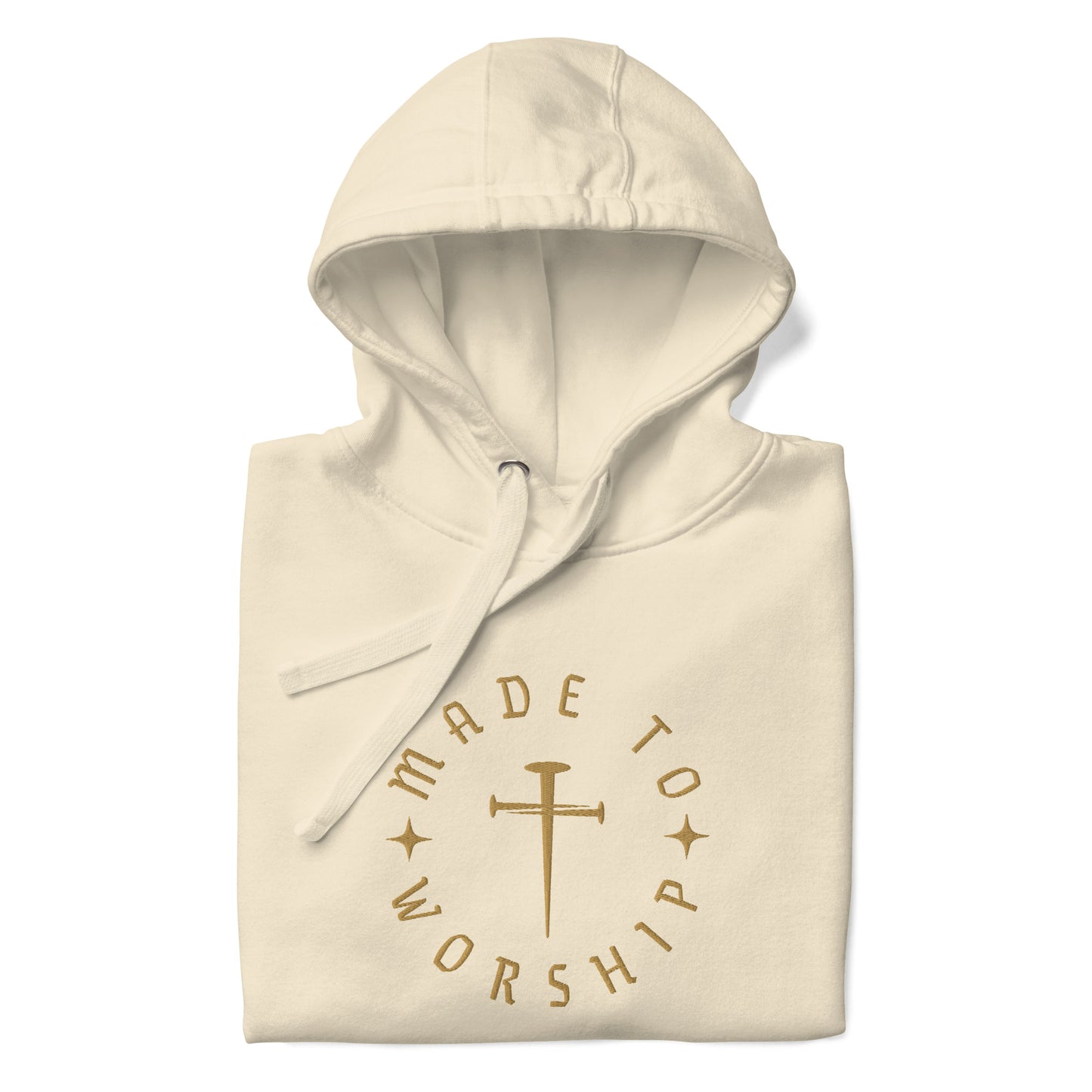 Made to Worship Hoodie | Gold Embroidery Edition