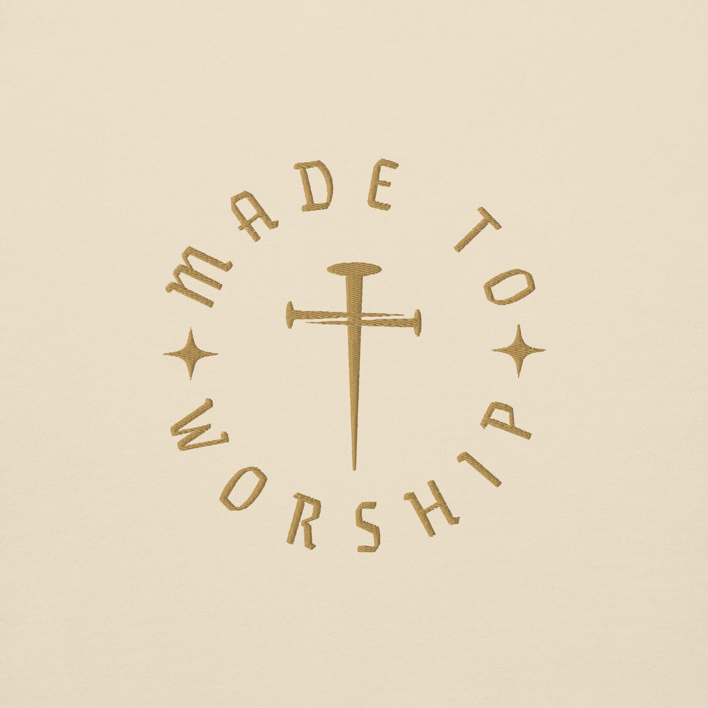 Made to Worship Hoodie | Gold Embroidery Edition