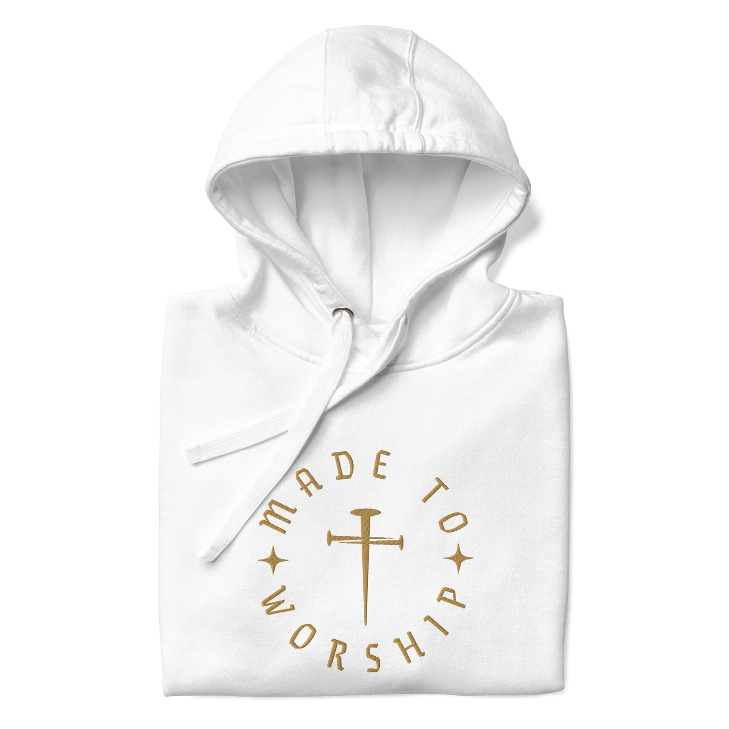 Made to Worship Hoodie | Gold Embroidery Edition