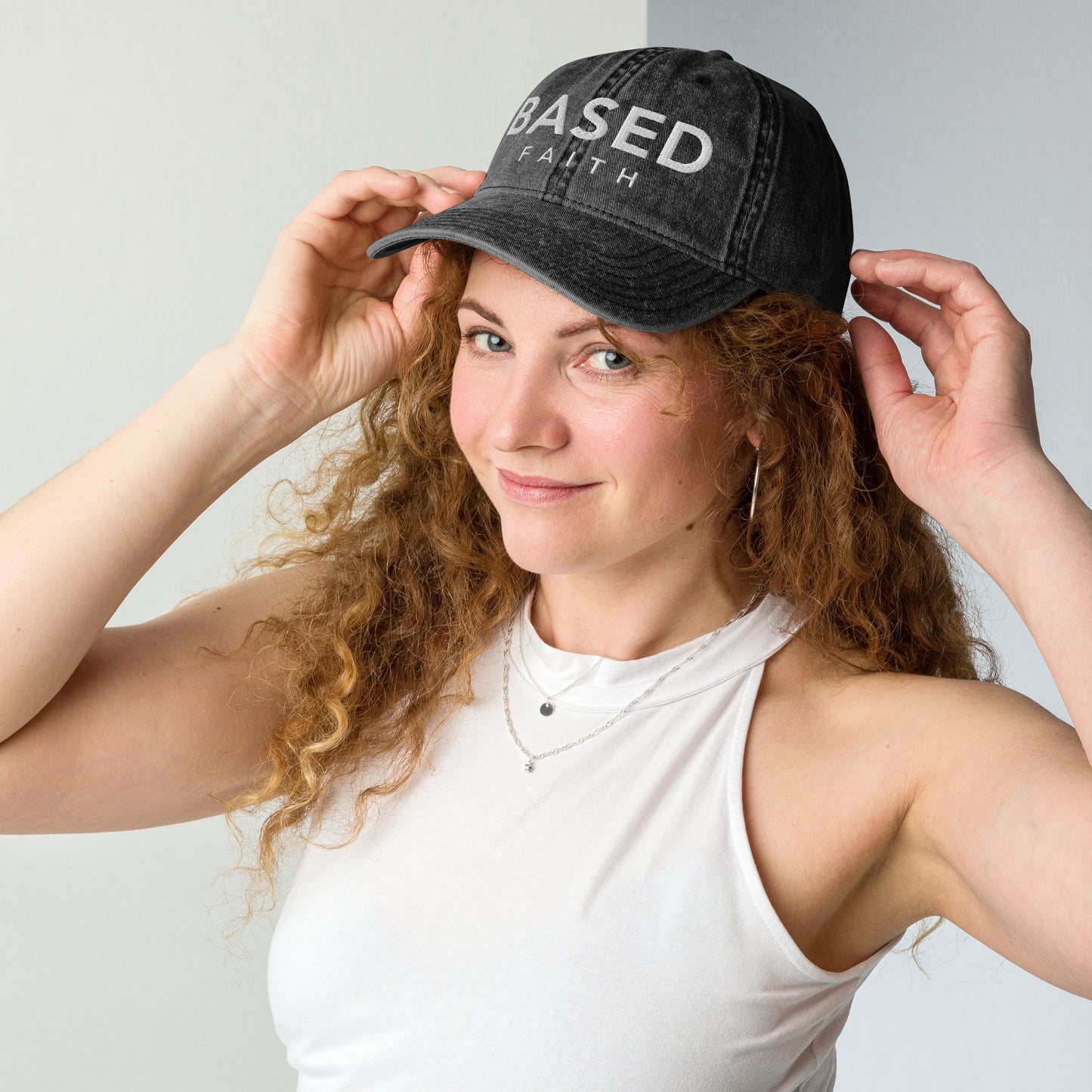 Based Faith Vintage Cotton Twill Cap